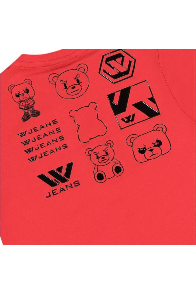 חליפת טריקו W JEANS הדפס אחורי לילדים