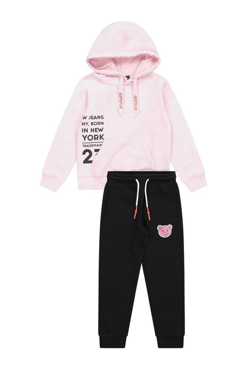 חליפת טרנינג W JEANS הדפס אחורי לילדות