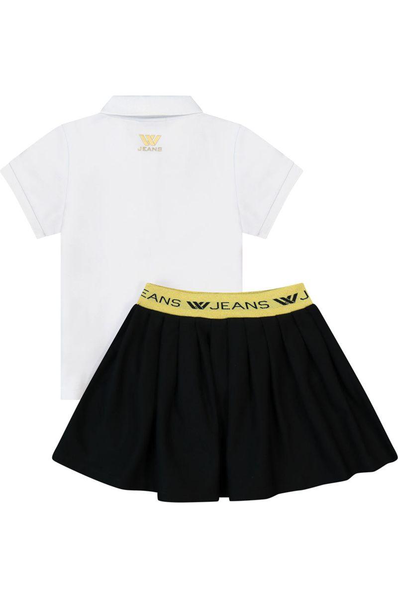חליפת חצאית W JEANS אייקון דובי לילדות