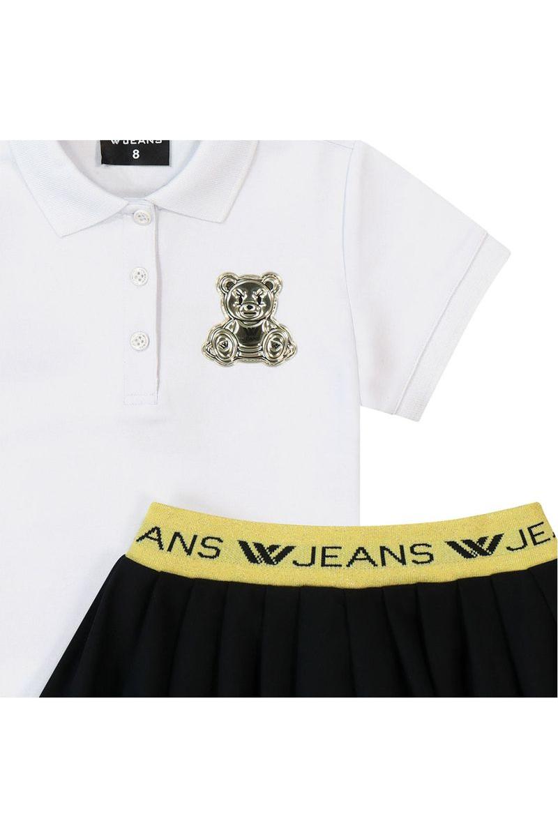 חליפת חצאית W JEANS אייקון דובי לילדות