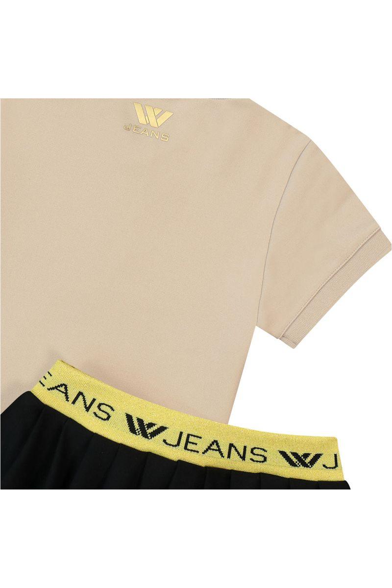 חליפת חצאית W JEANS אייקון דובי לילדות