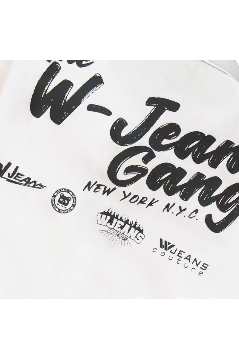 חולצה מכופתרת W JEANS GANG הדפס לוגו מותג אחורי לילדים