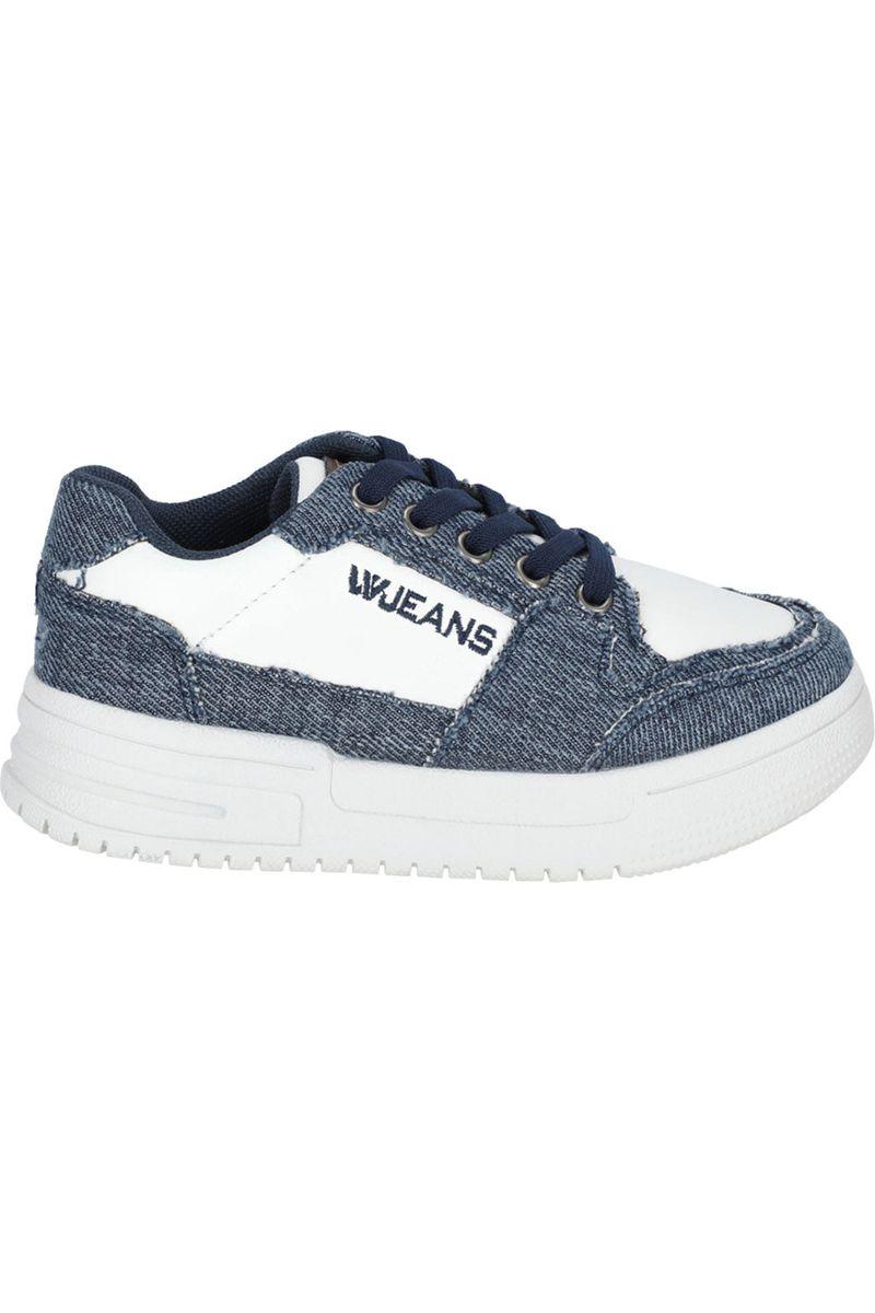 נעלי W JEANS דמוי קרעים לילדות