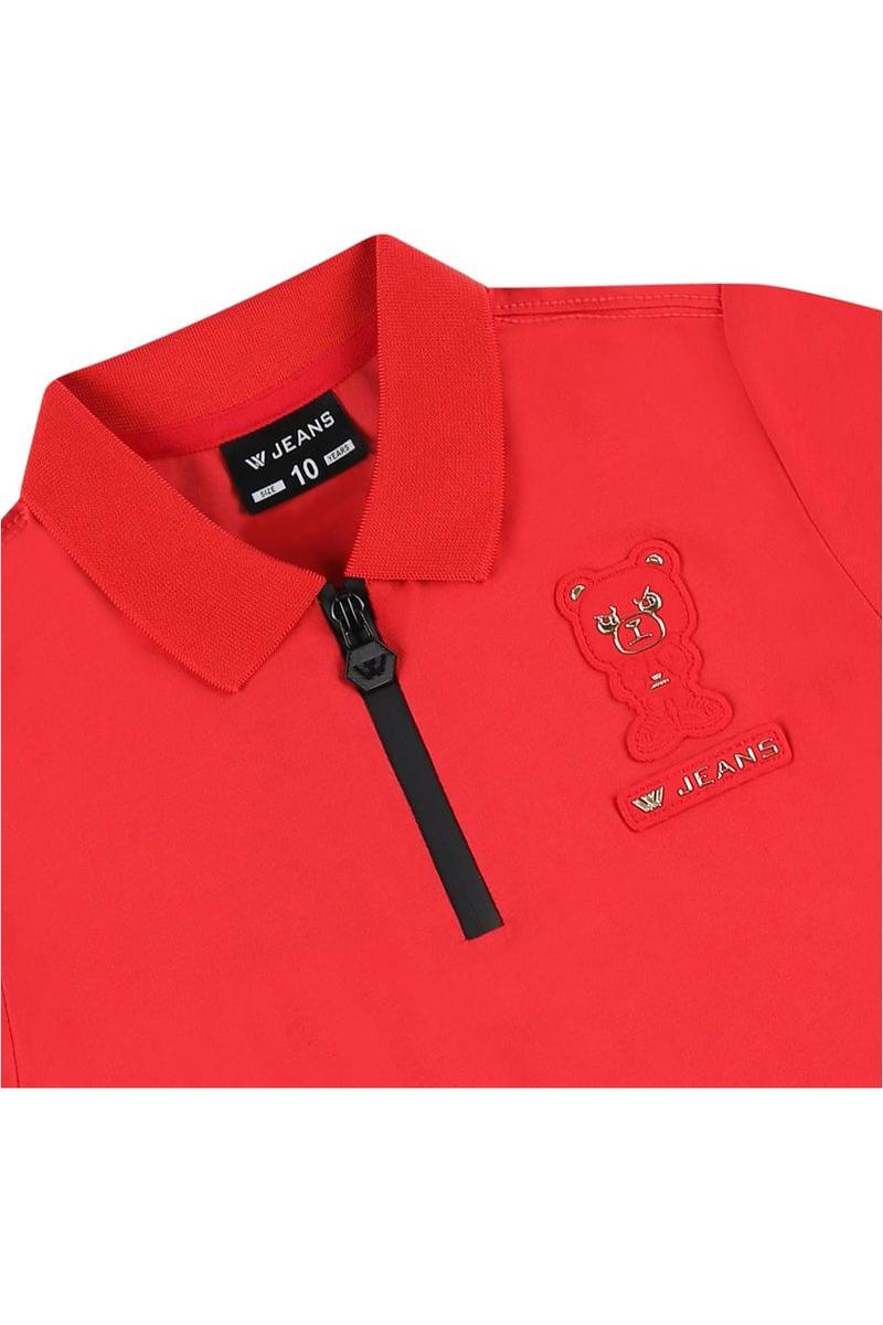 חולצת צווארון W JEANS דובי מוזהב לילדים