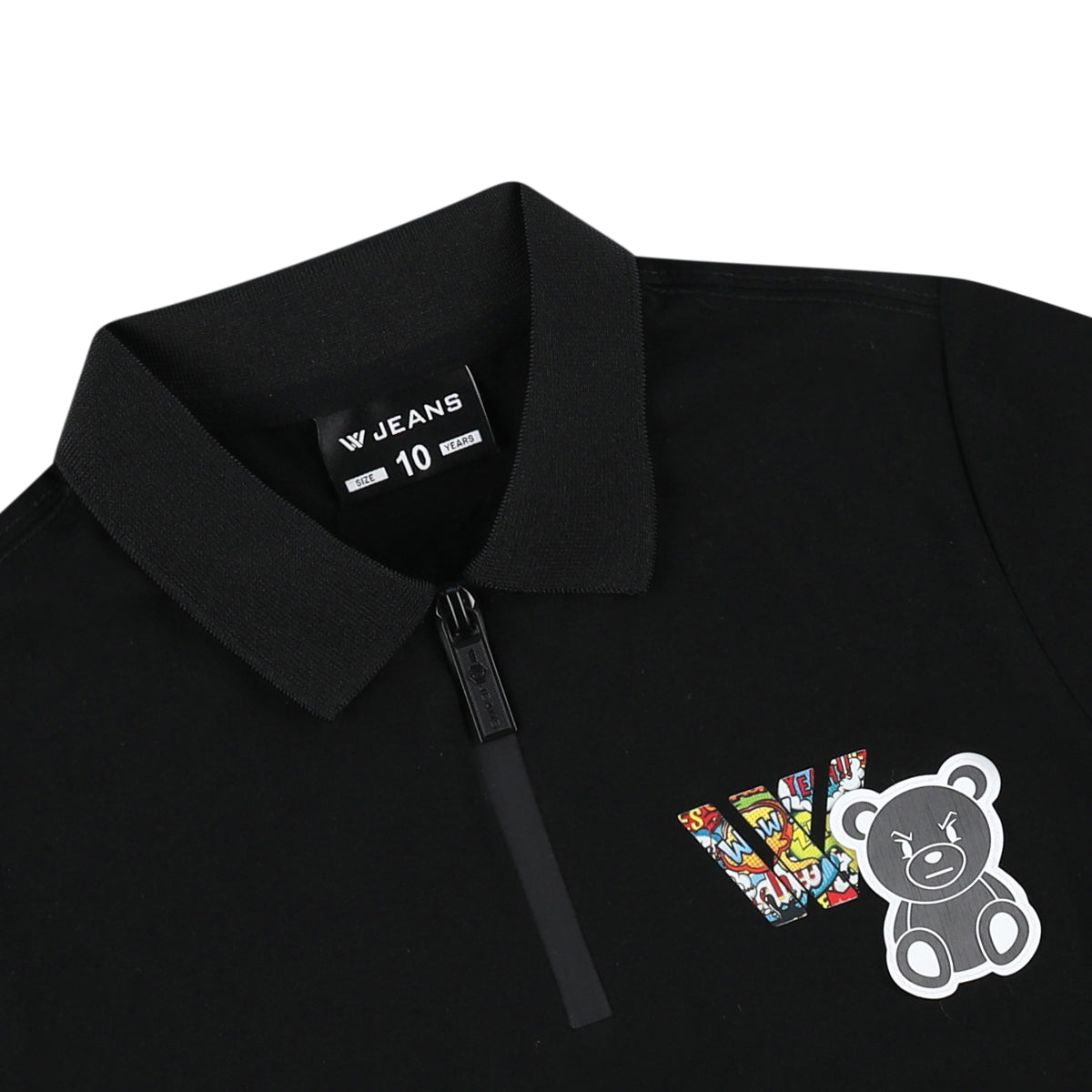 חולצת צווארון W JEANS הדפס דובי אחורי לילדים