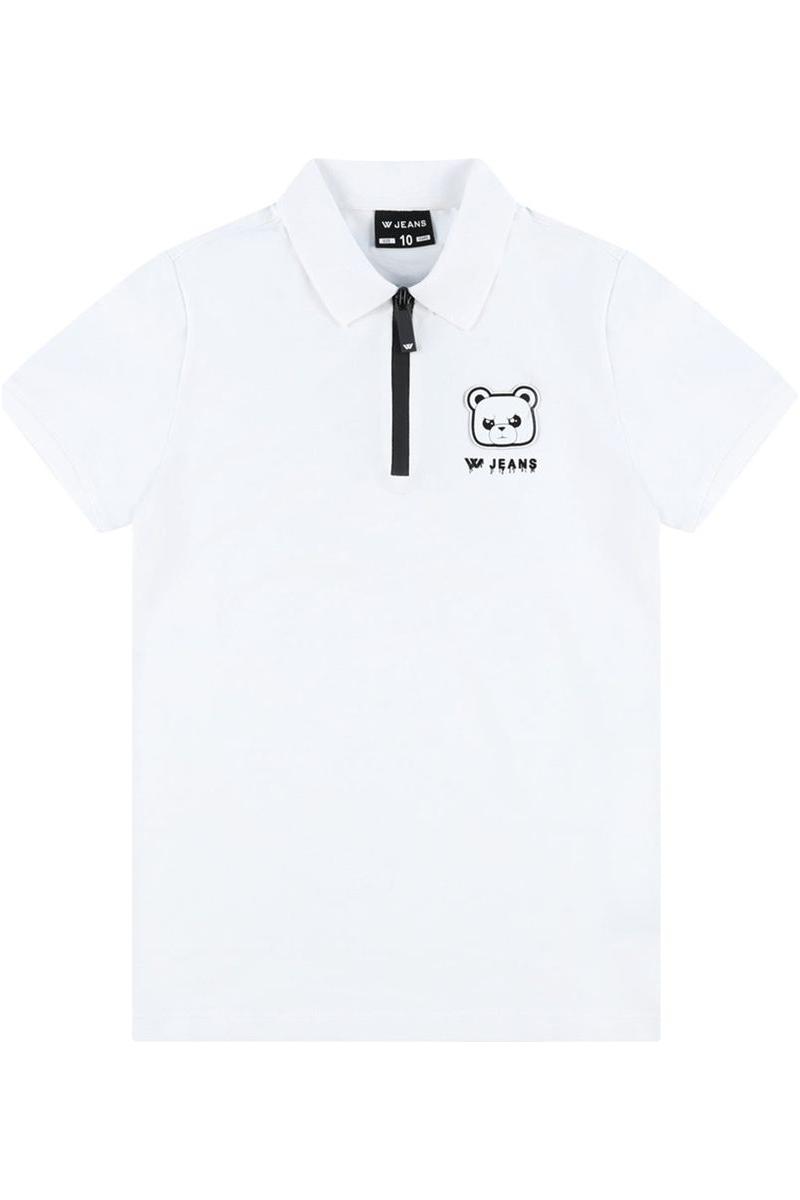 חולצת צווארון W JEANS לוגו נוטף לילדים