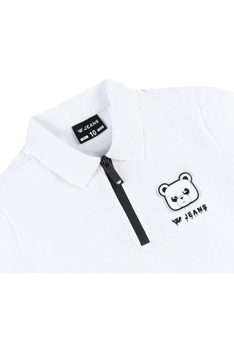 חולצת צווארון W JEANS לוגו נוטף לילדים