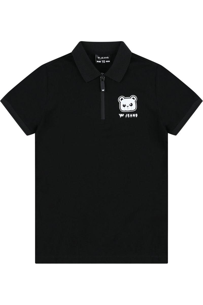 חולצת צווארון W JEANS לוגו נוטף לילדים