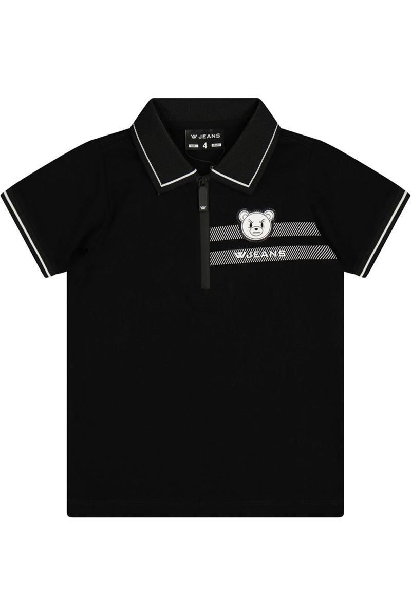 חולצת צווארון W JEANS לוגו בצד לילדים