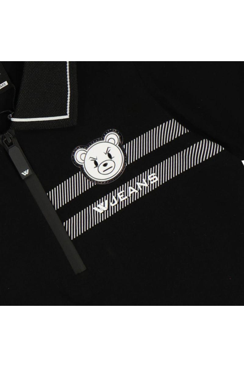 חולצת צווארון W JEANS לוגו בצד לילדים