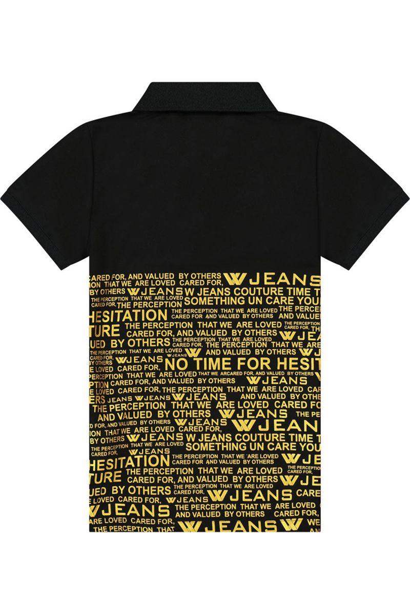 חולצת צווארון W JEANS כיתובים לילדים