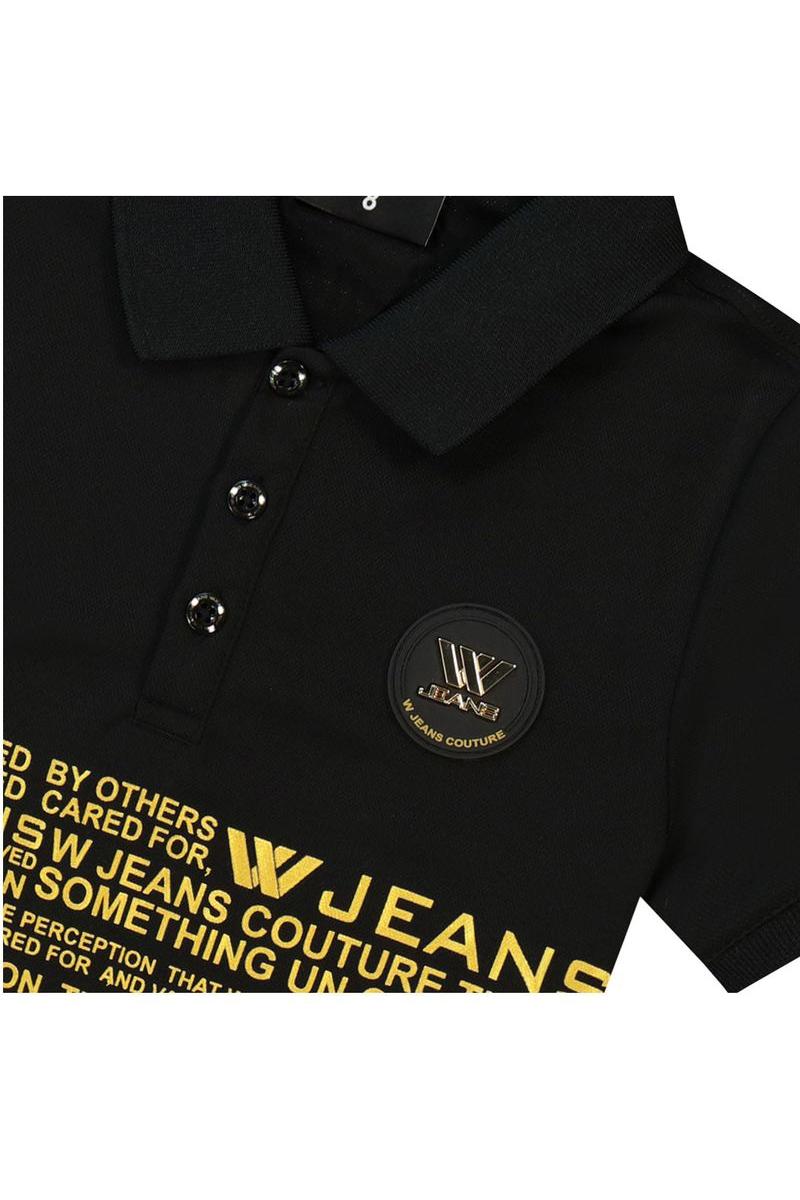 חולצת צווארון W JEANS כיתובים לילדים