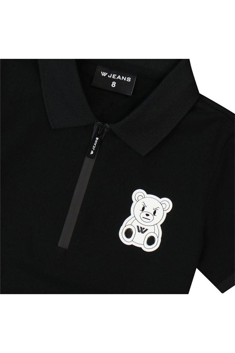 חולצת צווארון W JEANS דובי יושב לילדים