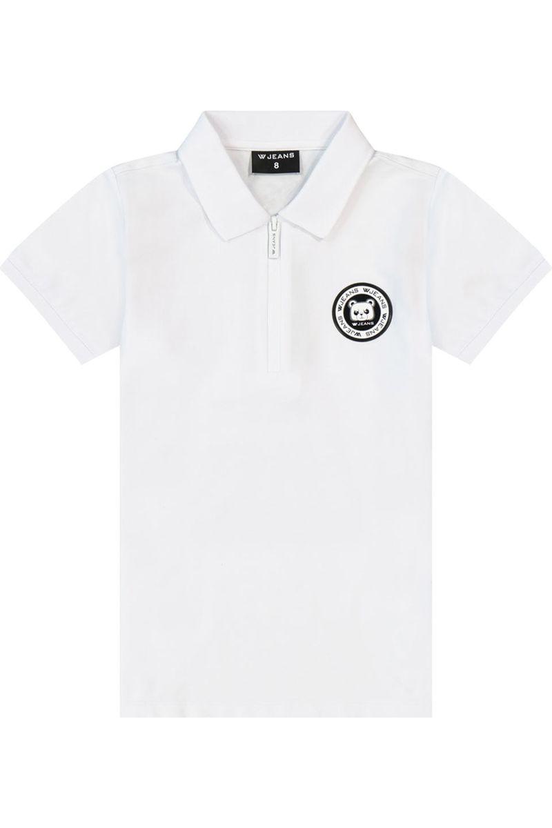 חולצת צווארון W JEANS לוגו מוטבע לילדים