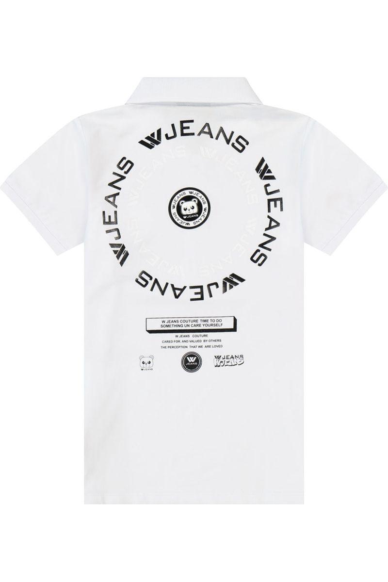 חולצת צווארון W JEANS לוגו מוטבע לילדים