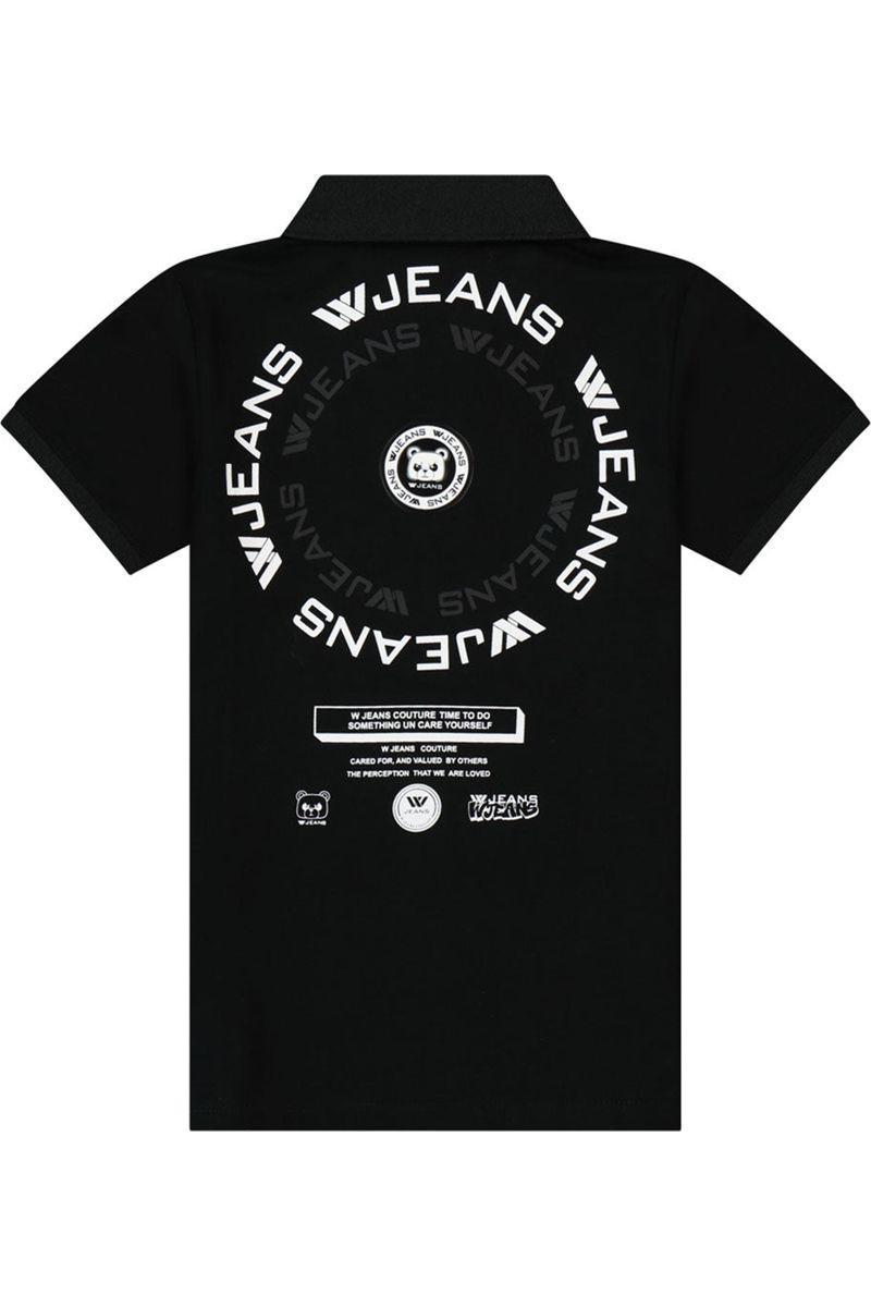 חולצת צווארון W JEANS לוגו מוטבע לילדים