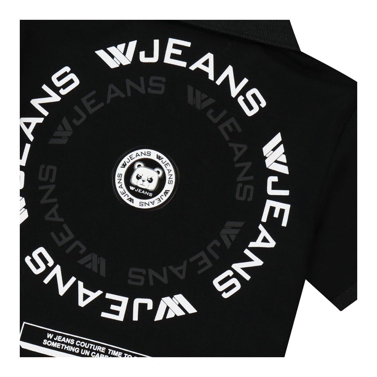 חולצת צווארון W JEANS לוגו מוטבע לילדים