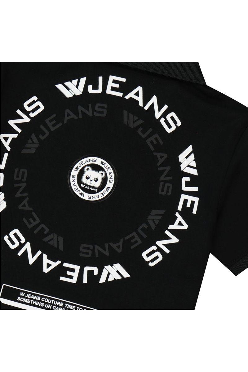 חולצת צווארון W JEANS לוגו מוטבע לילדים