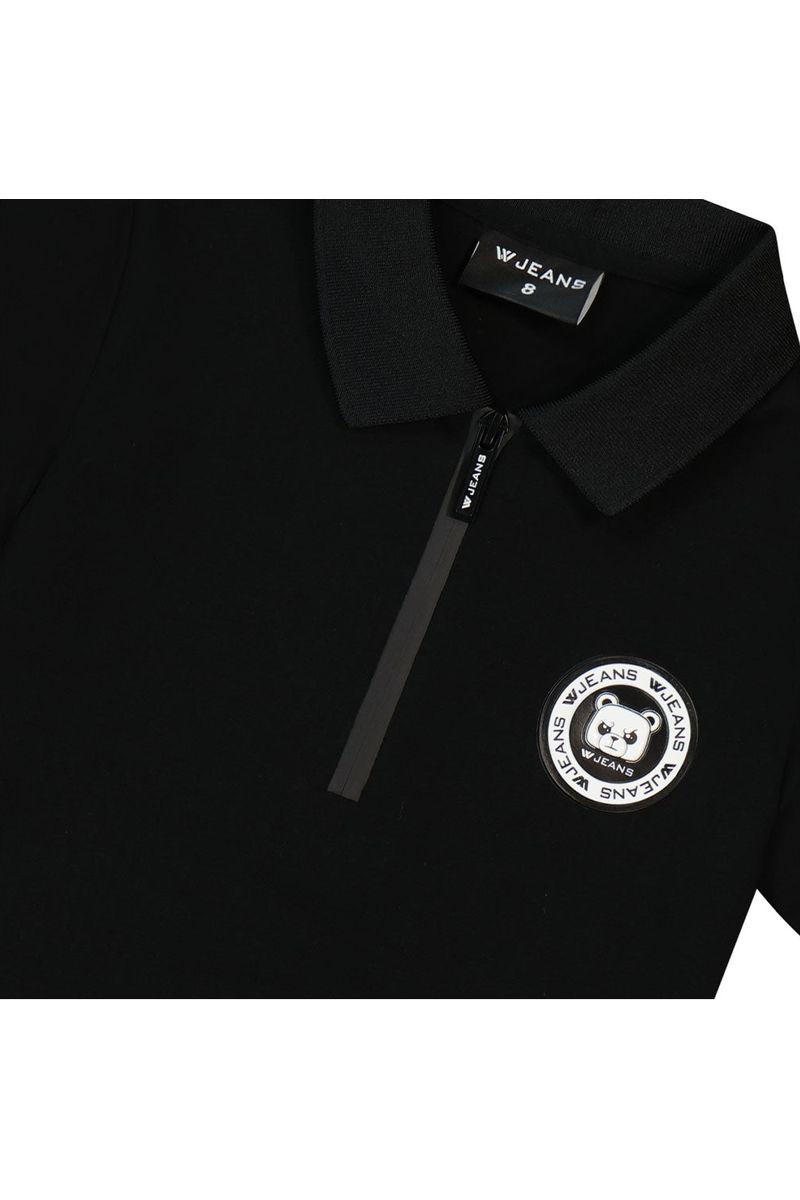 חולצת צווארון W JEANS לוגו מוטבע לילדים