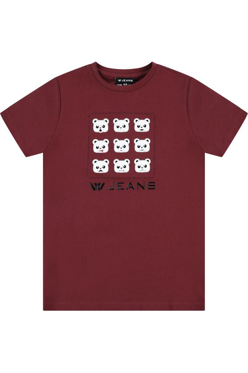 חולצת טי שרט W JEANS דובי משוכפל לילדים