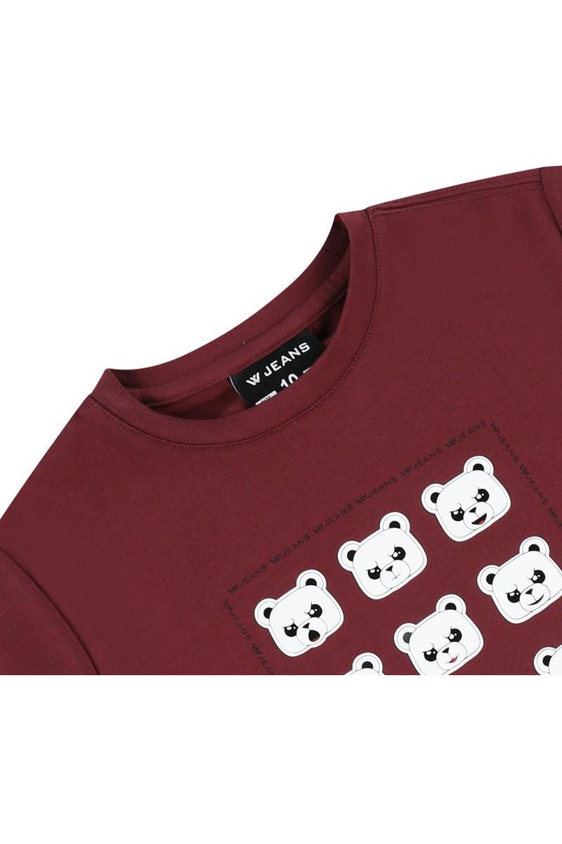 חולצת טי שרט W JEANS דובי משוכפל לילדים