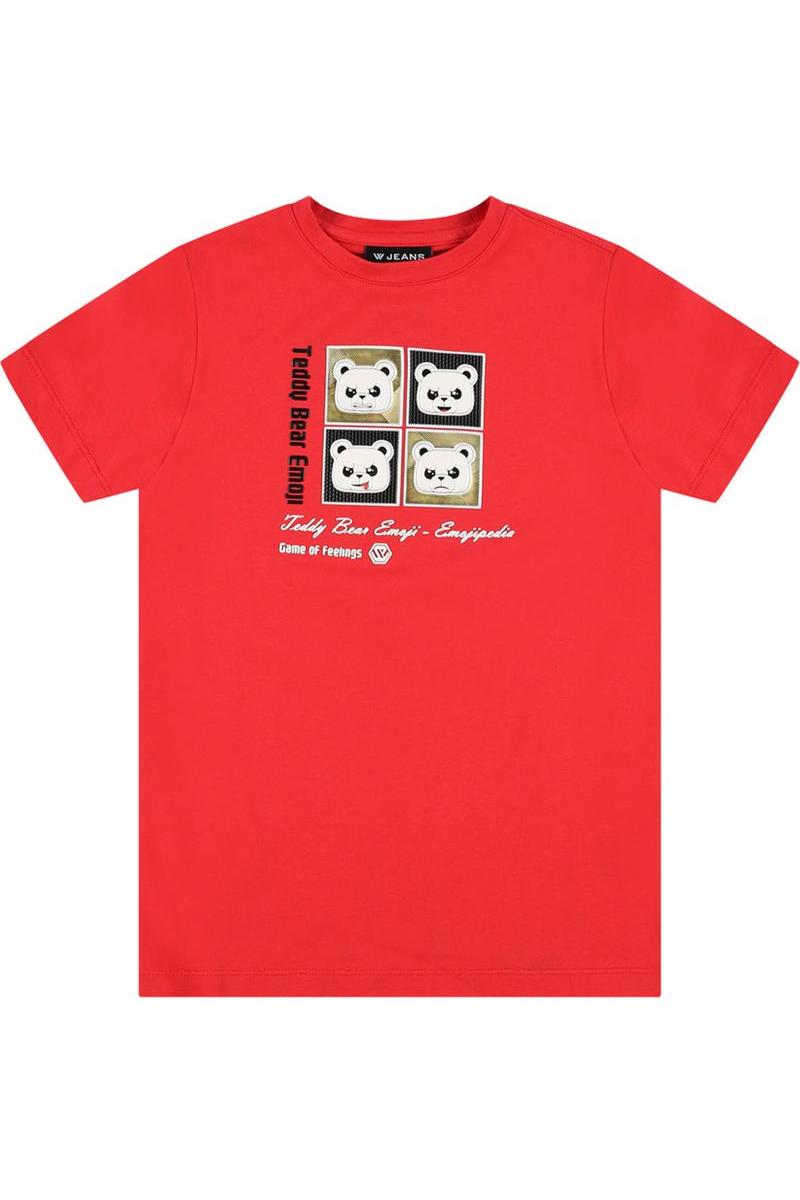 חולצת טי שרט W JEANS אימוג'י דובי לילדים