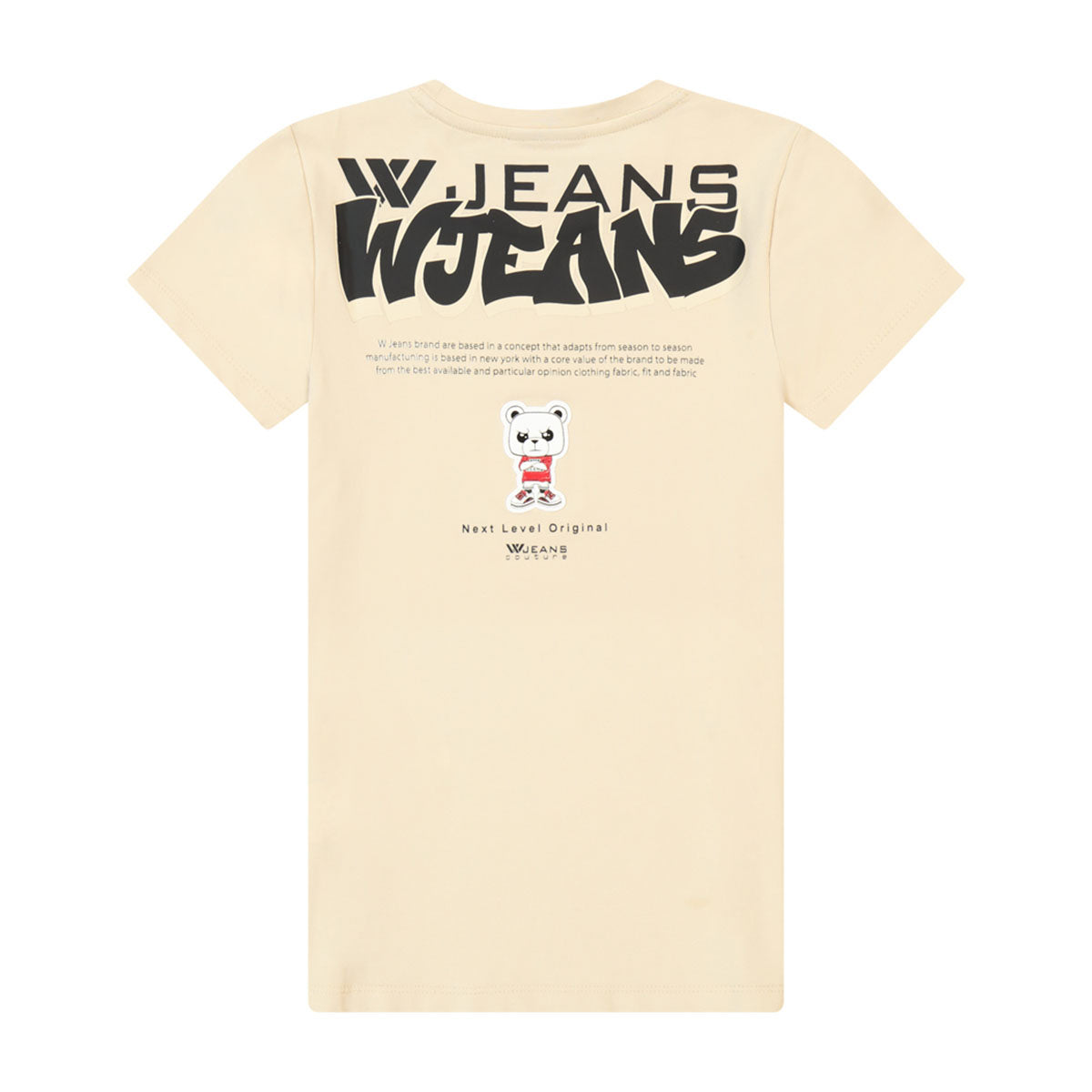 חולצת טי שרט W JEANS הדפס דובי לילדים