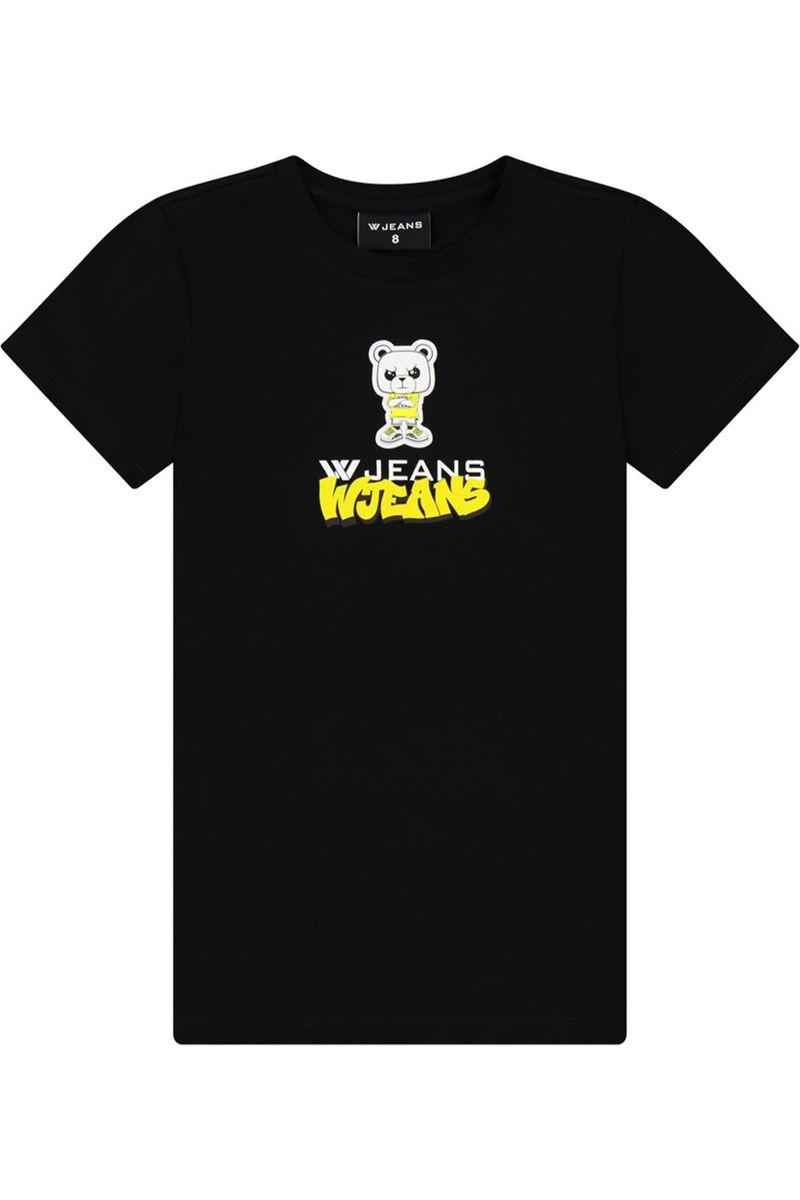 חולצת טי שרט W JEANS הדפס דובי לילדים