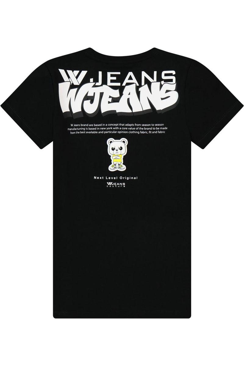 חולצת טי שרט W JEANS הדפס דובי לילדים