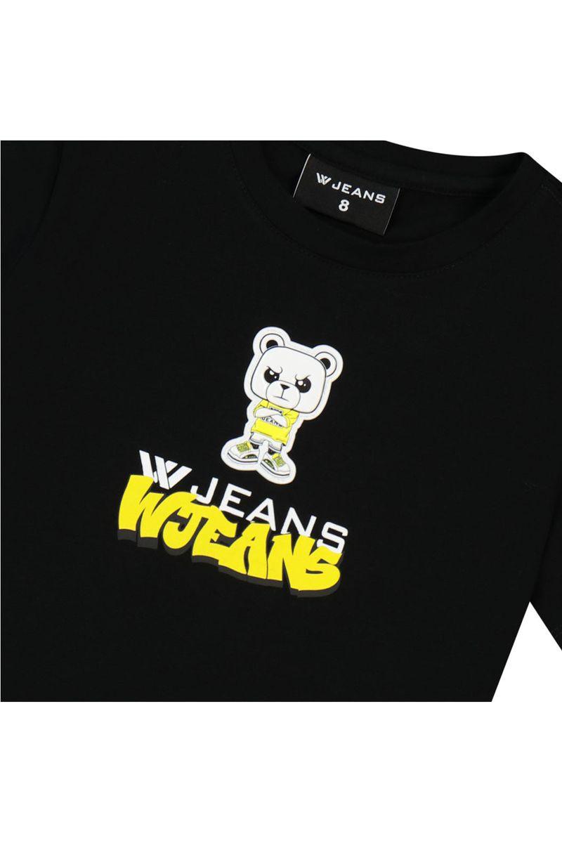 חולצת טי שרט W JEANS הדפס דובי לילדים