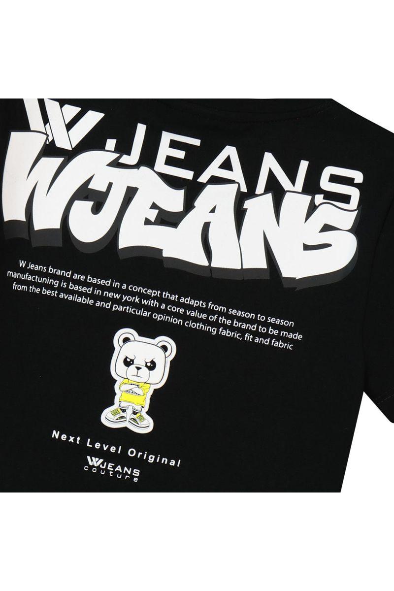 חולצת טי שרט W JEANS הדפס דובי לילדים