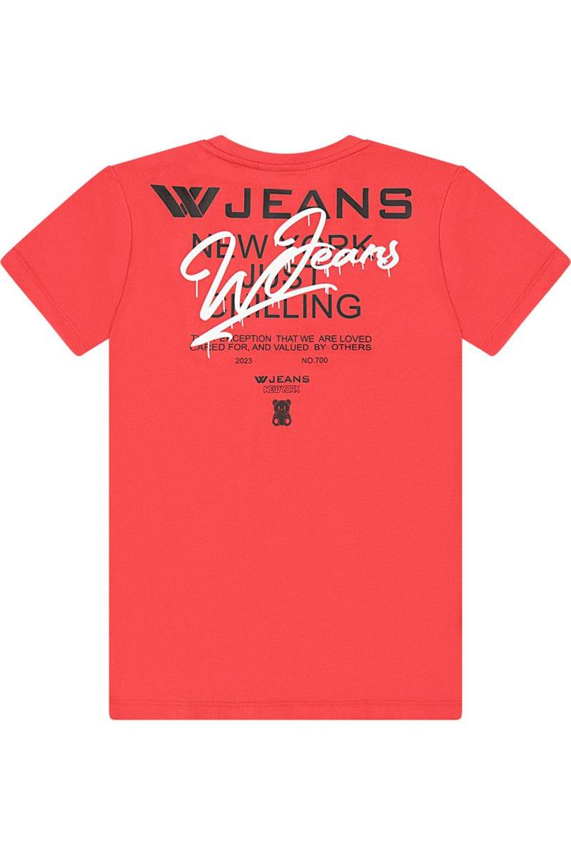 חולצת טי שרט W JEANS לוגו דובי לילדים