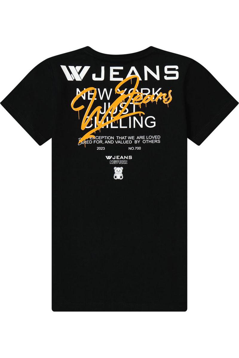 חולצת טי שרט W JEANS לוגו דובי לילדים