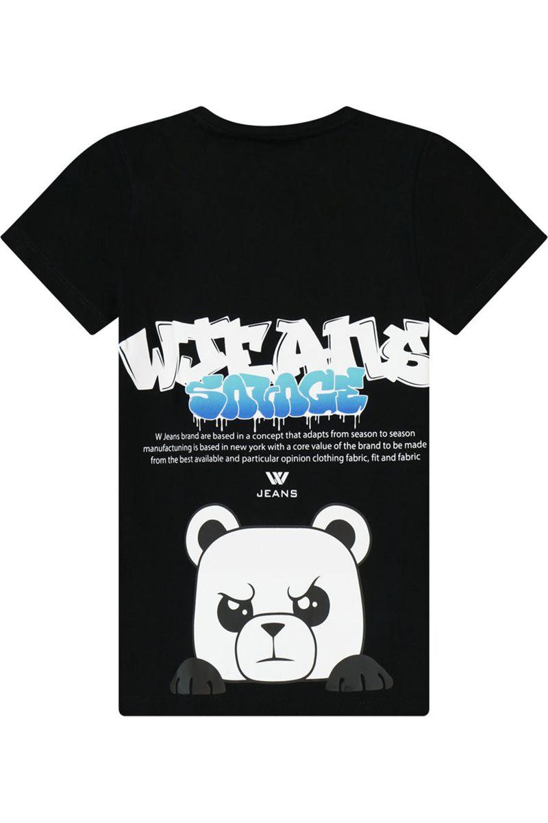 חולצת טי שרט W JEANS הדפס דובי לילדים