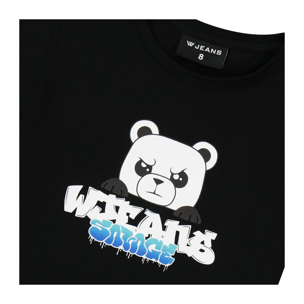 חולצת טי שרט W JEANS הדפס דובי לילדים