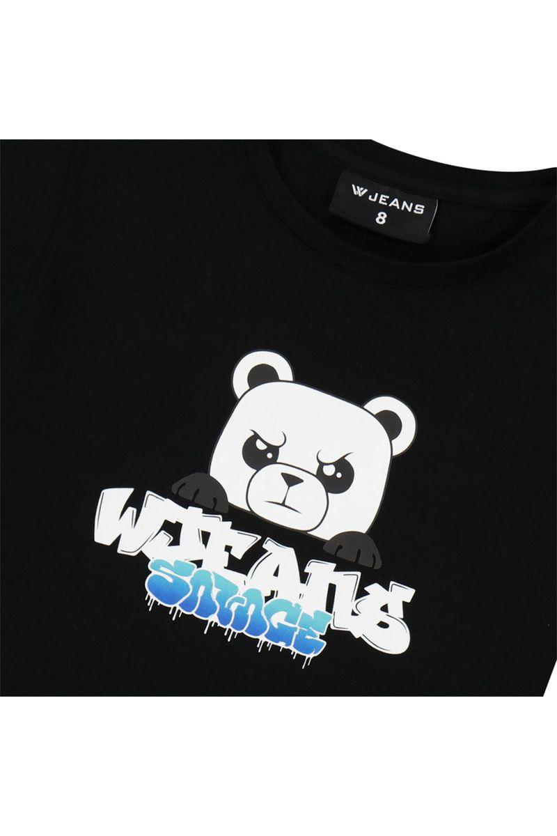 חולצת טי שרט W JEANS הדפס דובי לילדים
