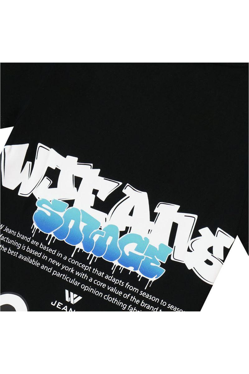 חולצת טי שרט W JEANS הדפס דובי לילדים