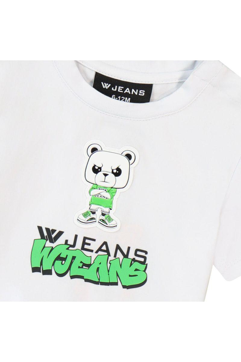 חולצת טי שרט W JEANS הדפס דובי לתינוקות