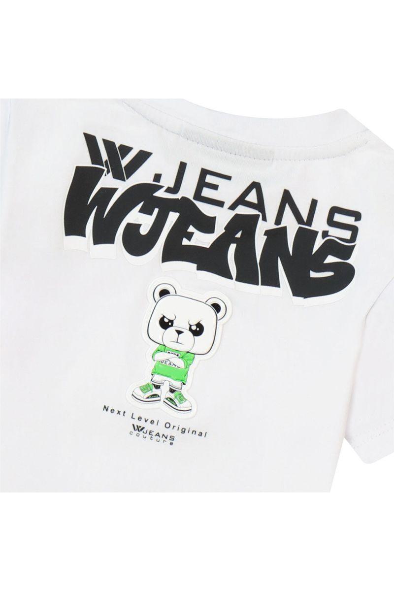 חולצת טי שרט W JEANS הדפס דובי לתינוקות