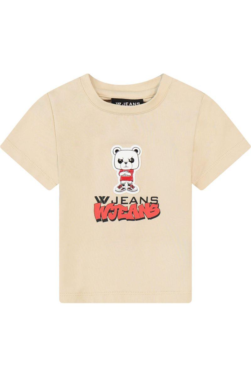 חולצת טי שרט W JEANS הדפס דובי לתינוקות