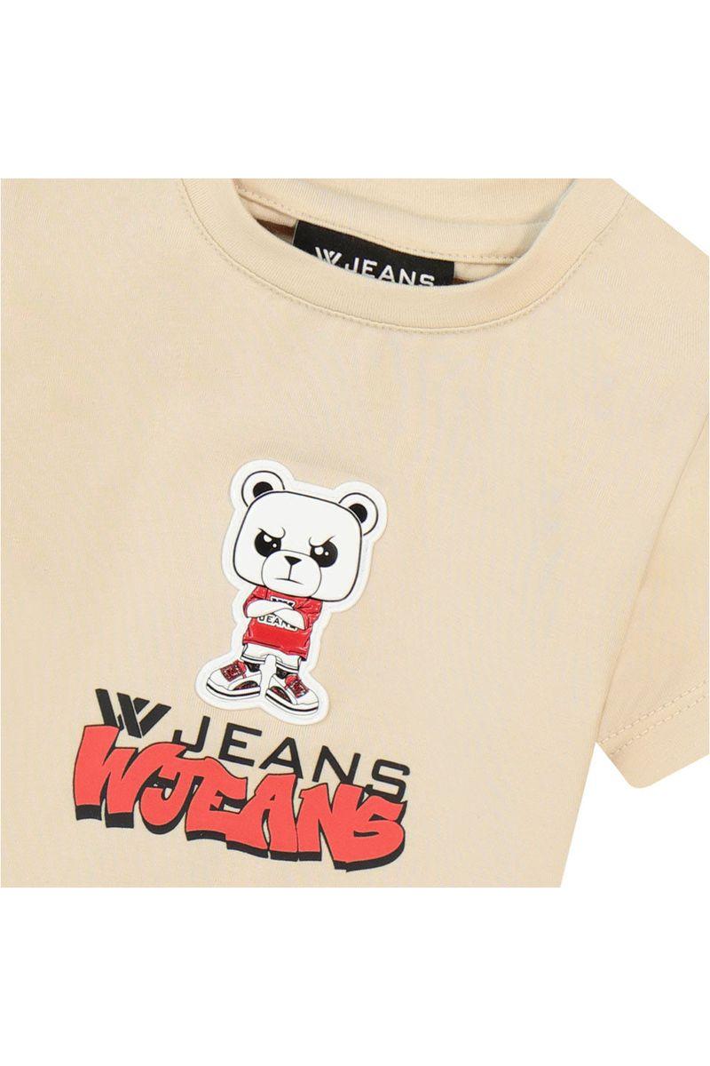 חולצת טי שרט W JEANS הדפס דובי לתינוקות