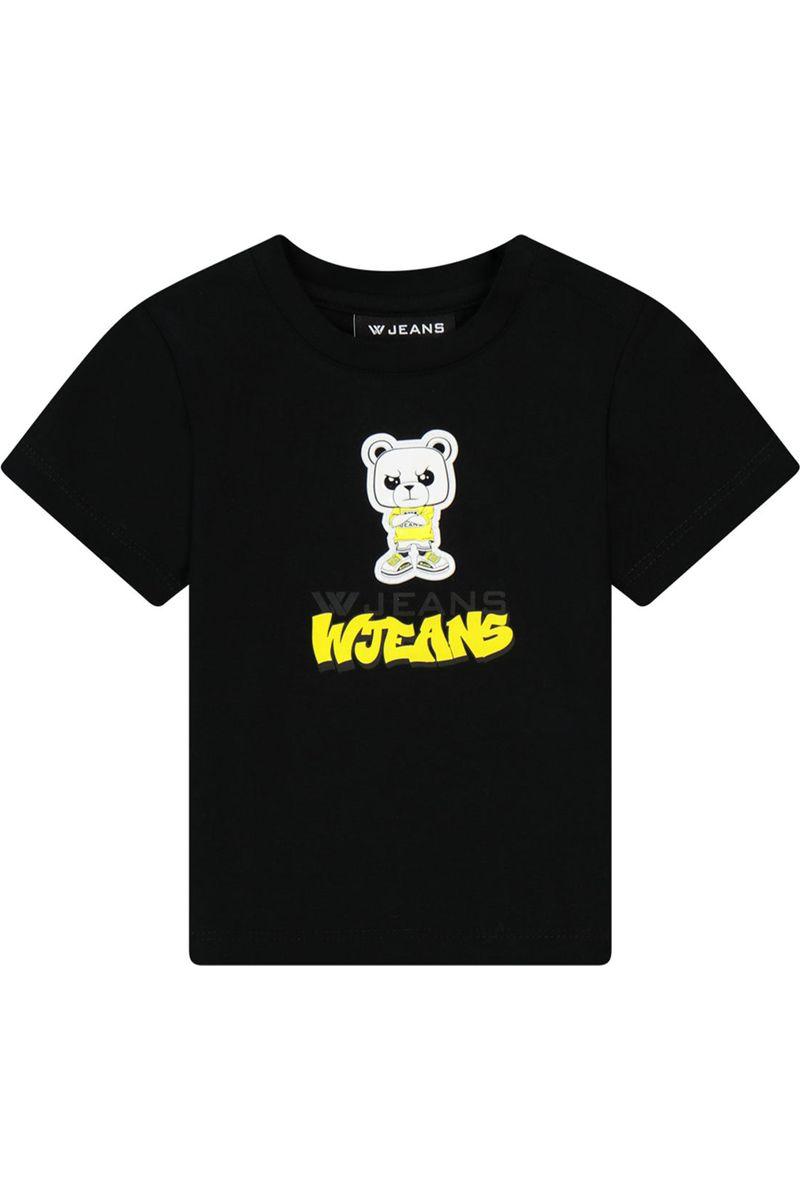 חולצת טי שרט W JEANS הדפס דובי לתינוקות