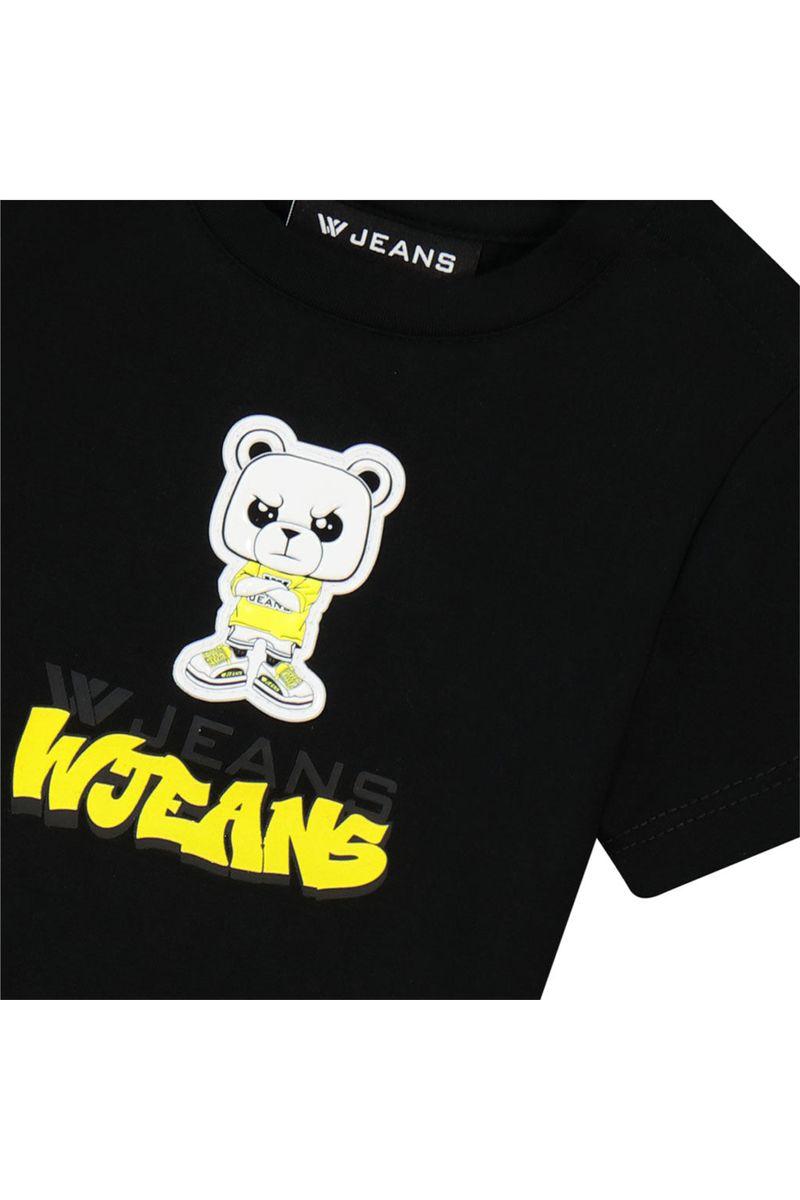 חולצת טי שרט W JEANS הדפס דובי לתינוקות