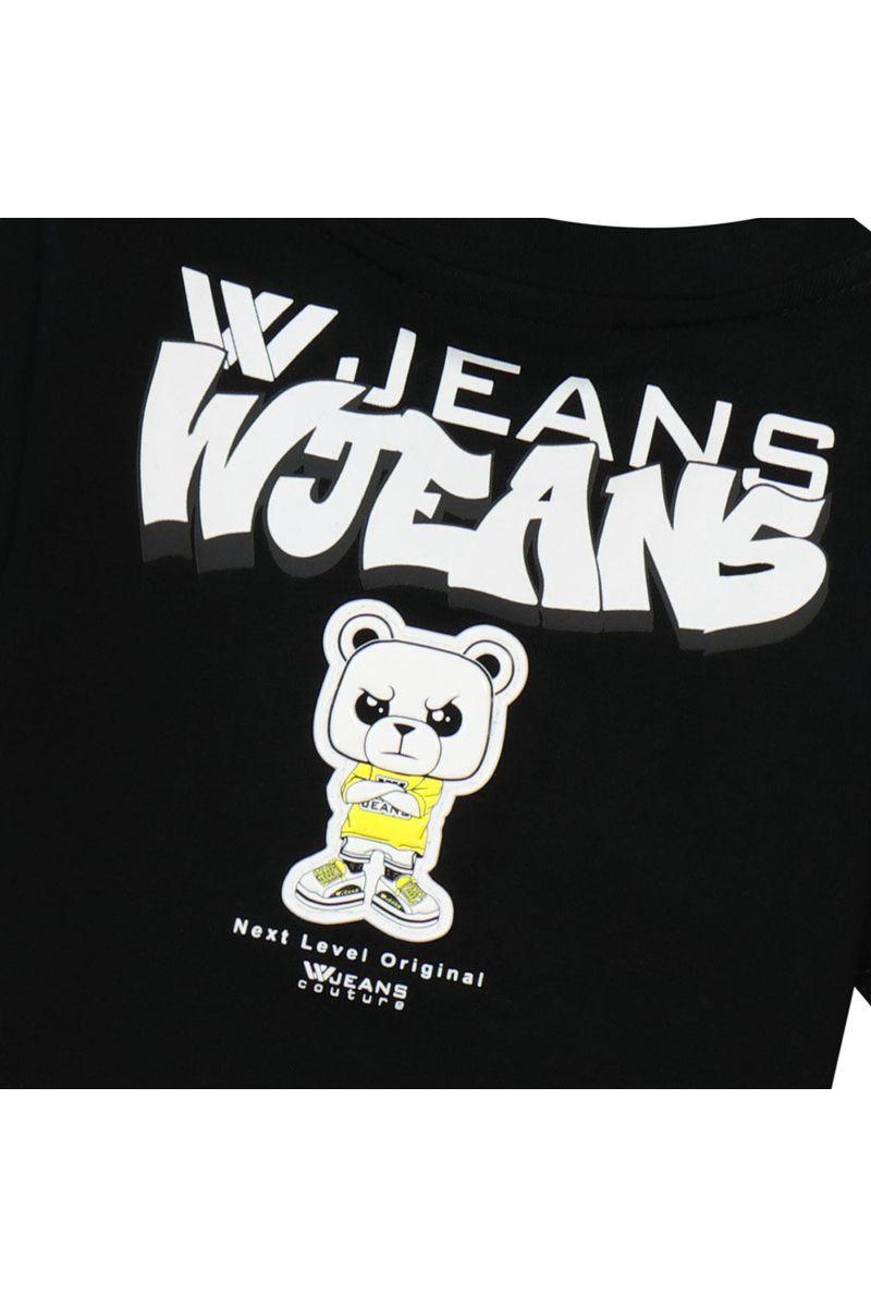 חולצת טי שרט W JEANS הדפס דובי לתינוקות