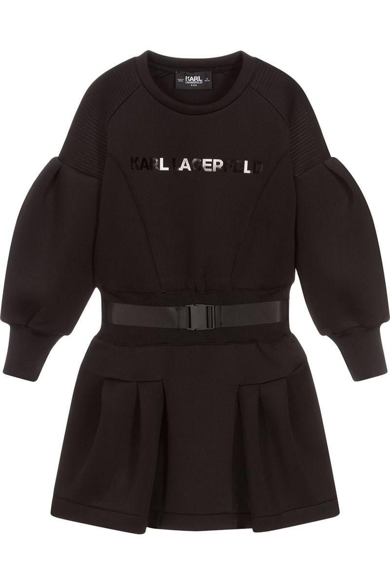 שמלת KARL LAGERFELD שרוולים תפוחים לילדות