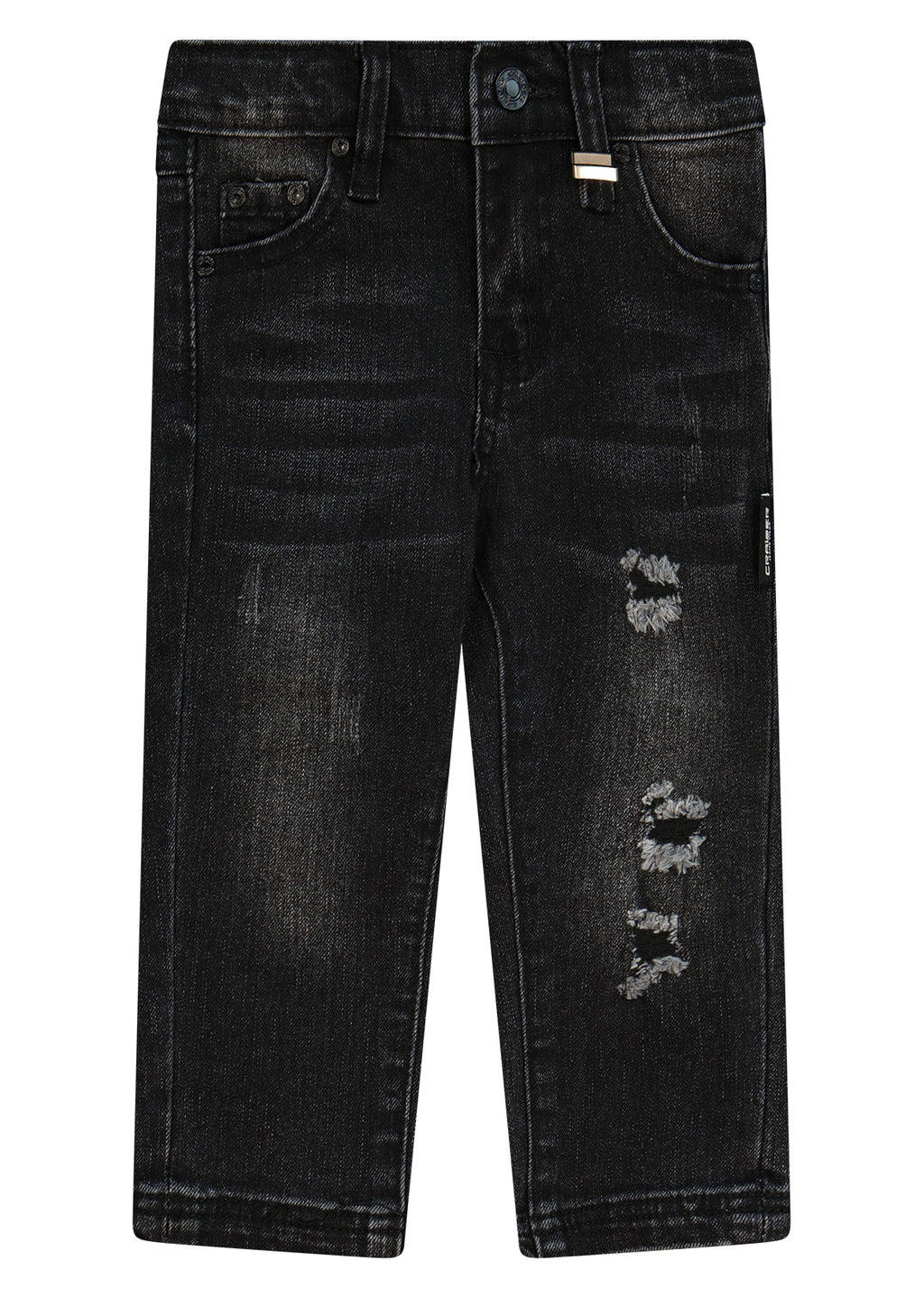 מכנסי ג'ינס CRAISER בשטיפה כהה ושפשופים עדינים לילדים