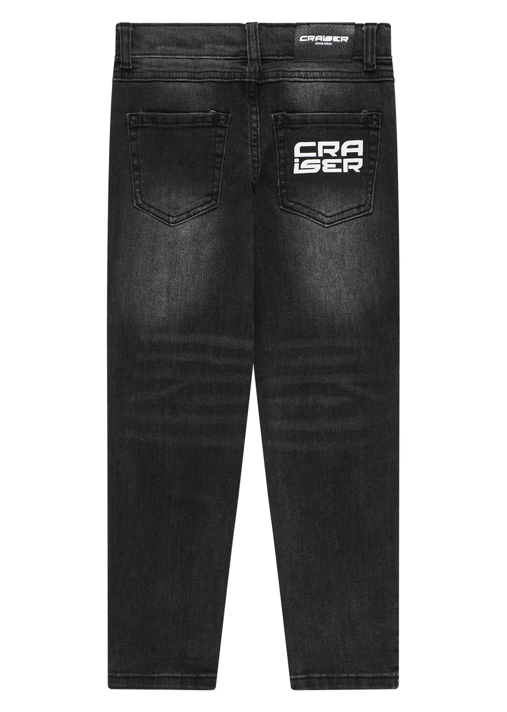 מכנסי ג'ינס CRAISER בעיצוב ממותג לילדים BLACK / 4Y