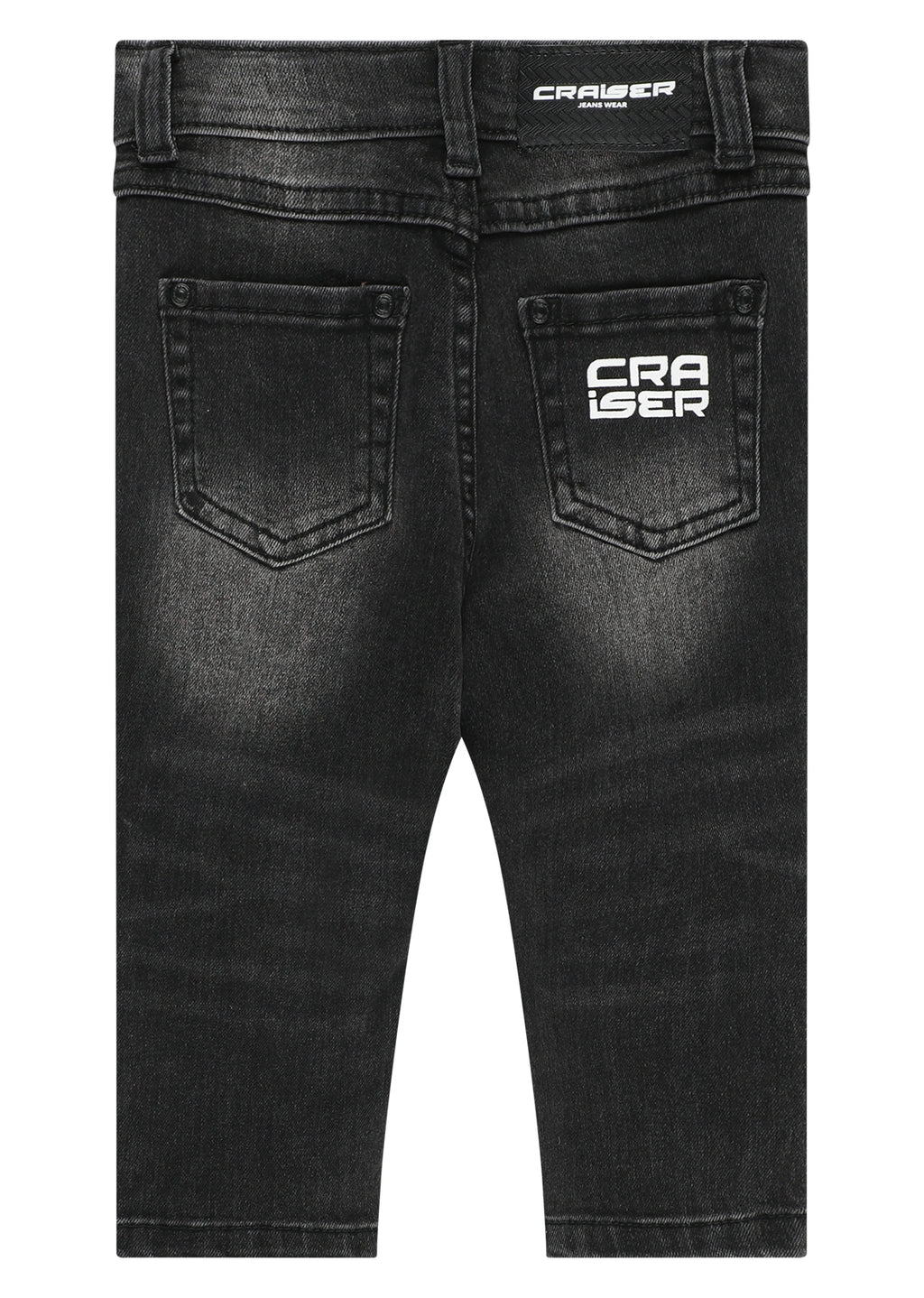 מכנסי ג'ינס CRAISER בעיצוב ממותג לתינוקות BLACK / 3-6M