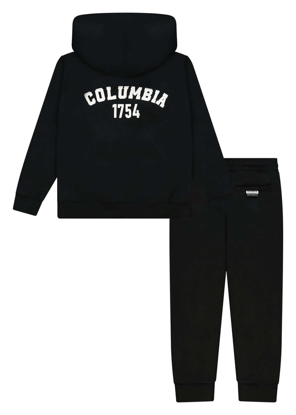 חליפת טרנינג COLUMBIA לוגו באמצע לילדים BLACK / 2Y