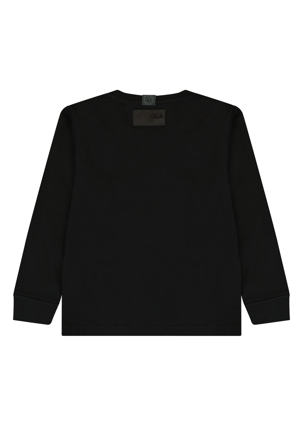 חולצת טישירט COLUMBIA לוגו מותג באמצע לילדים BLACK / 2Y